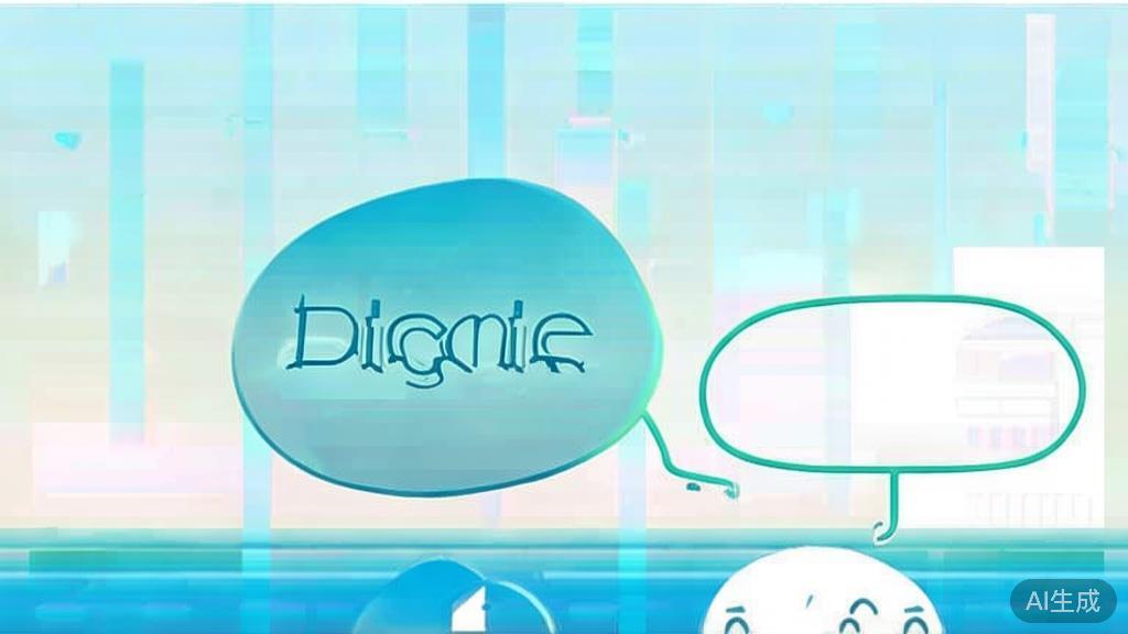 Flat vector illustration of dialogue writing, minimalist style, soft blue gradient