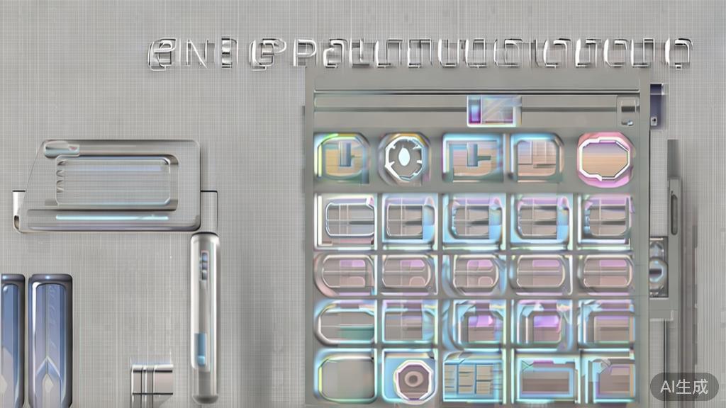 High-quality illustration of future trends in one-click production tools, minimal flat design