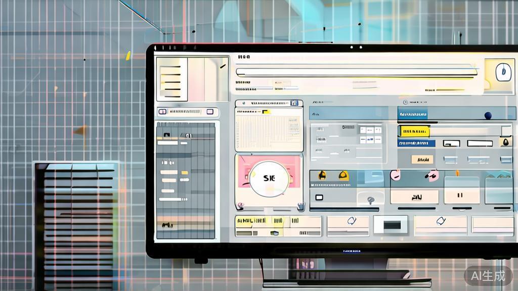 "High-quality business illustration regarding practical solutions for AI animation software, minimal flat design"
