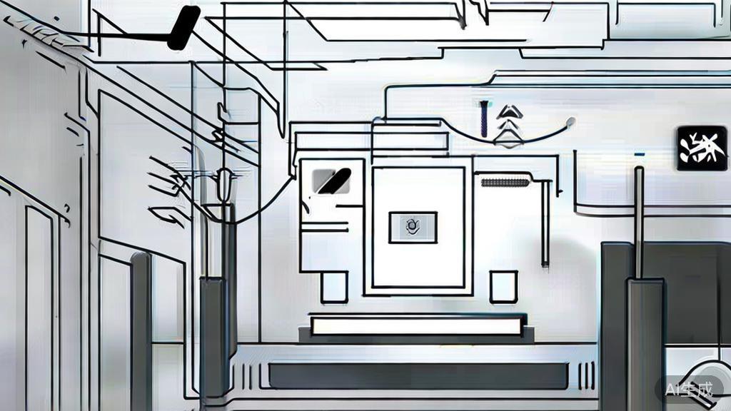 High-quality business illustration regarding technology in micro short play production, minimal flat design
