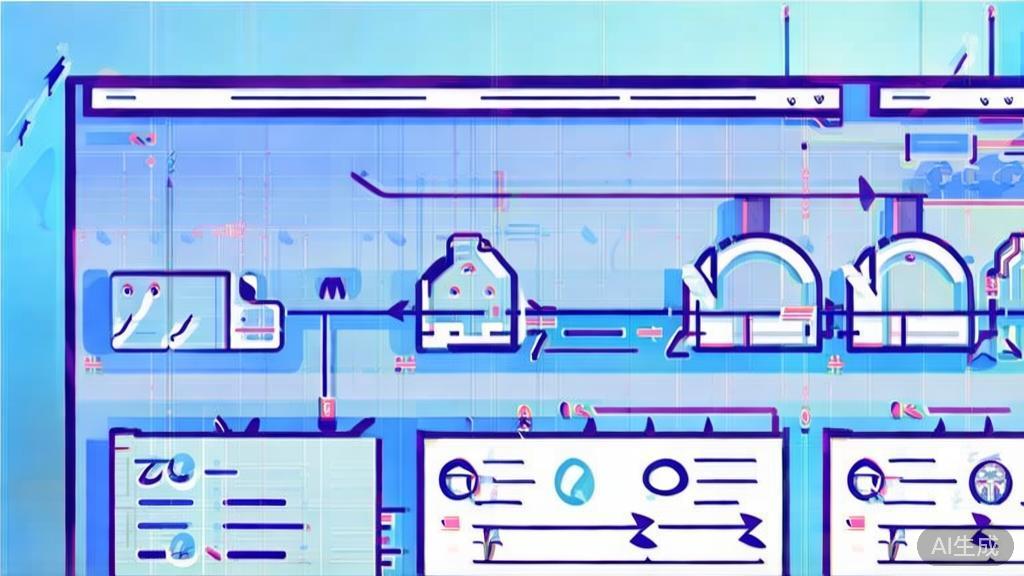 Flat vector illustration of storyboarding process, dashboard style, soft blue gradient