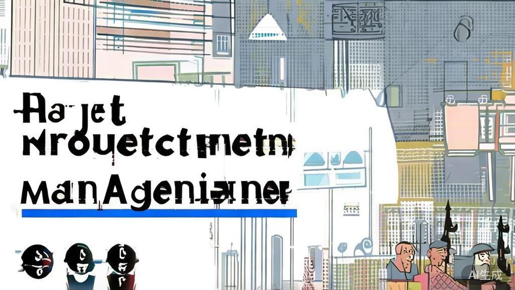 "High-quality illustration on project management in anime production, minimal flat design"