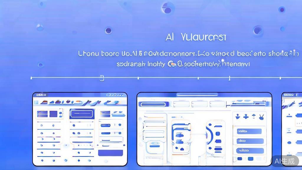 Flat vector illustration of AI短剧生成工具 comparison, dashboard style, soft blue gradient