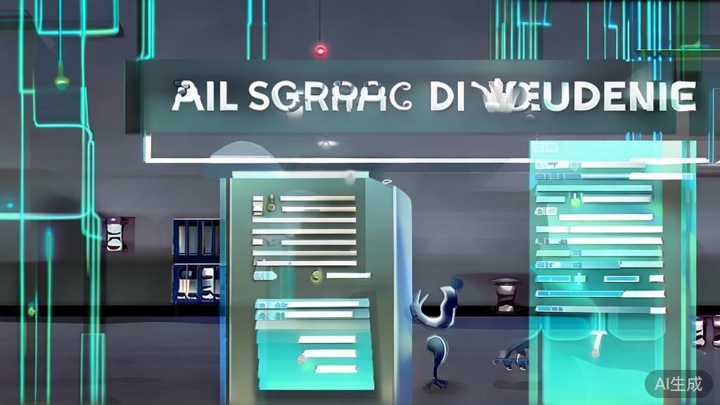 "High-quality business illustration regarding AI script generation in short films, minimal flat design"