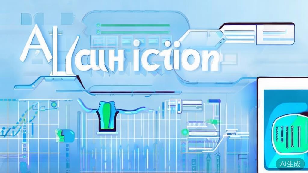 Flat vector illustration of using AI in education, dashboard style, soft blue gradient