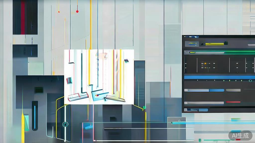 High-quality business illustration regarding post-production editing in animation, minimal flat design
