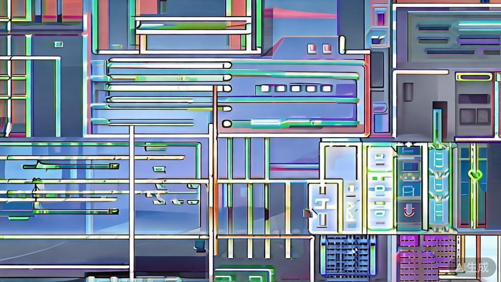 High-quality illustration regarding the future of anime production, minimal flat design