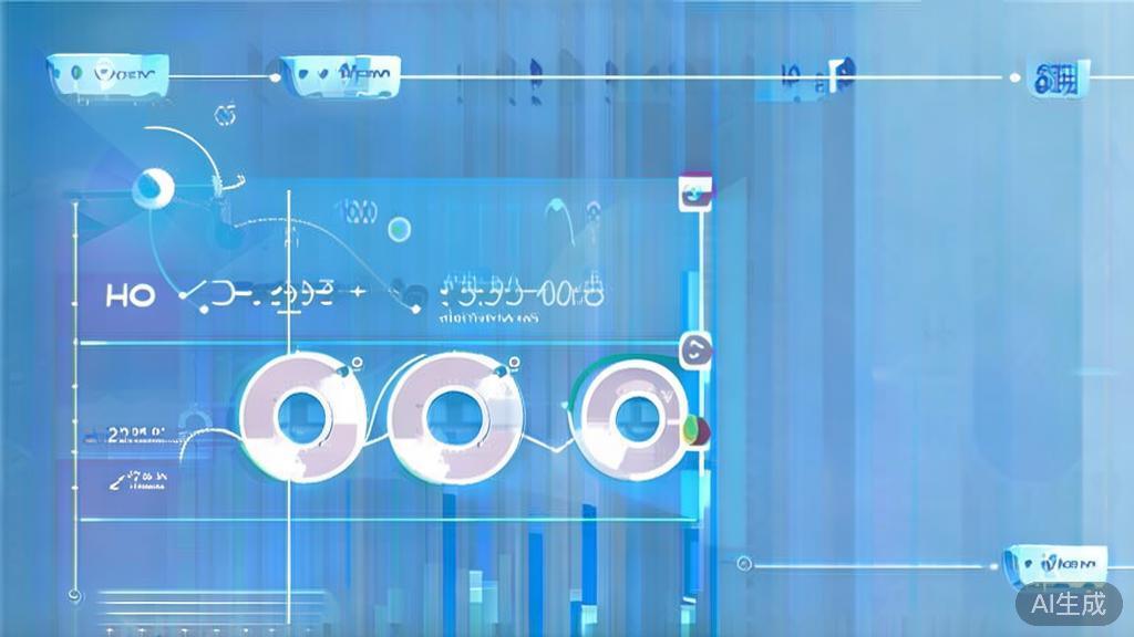 Flat vector illustration of financial management for startups, dashboard style, soft blue gradient