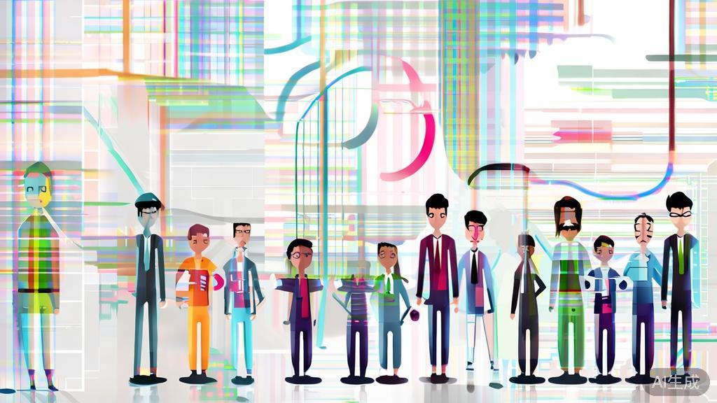 High-quality business illustration regarding networking and support for entrepreneurs, minimal flat design