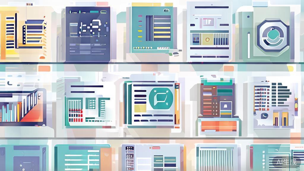 "High-quality business illustration regarding types of AI tools, minimal flat design"