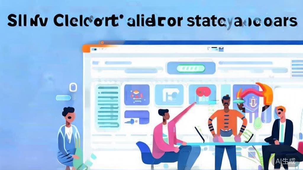 "Flat vector illustration of teamwork in selecting AI startup tools, dashboard style, soft blue gradient"