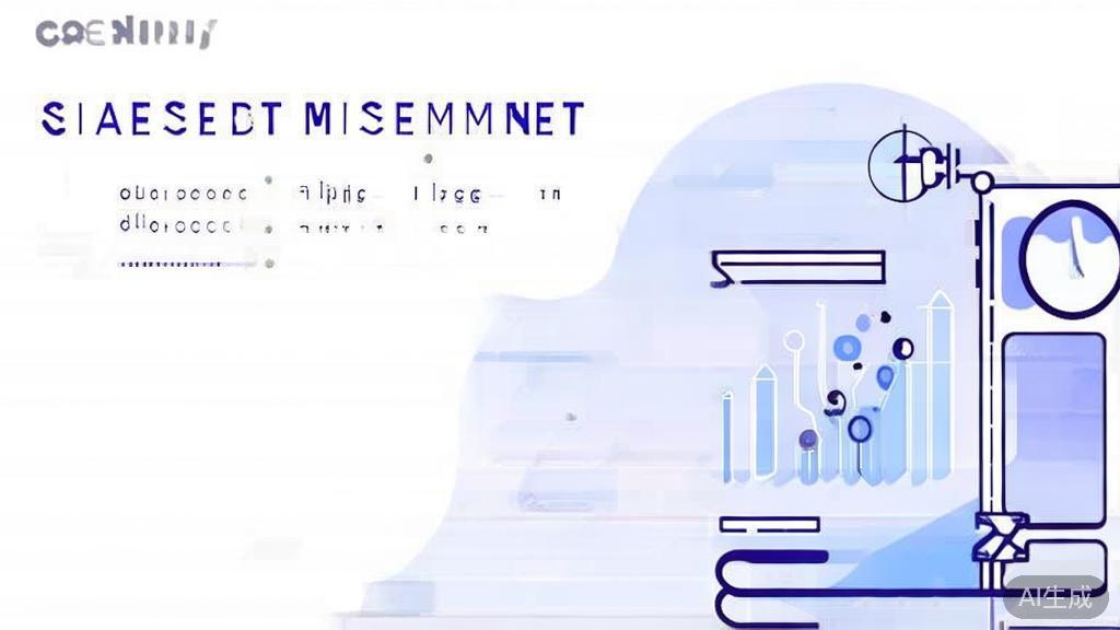 "Flat vector illustration of case study in AI project market assessment, minimalist style"