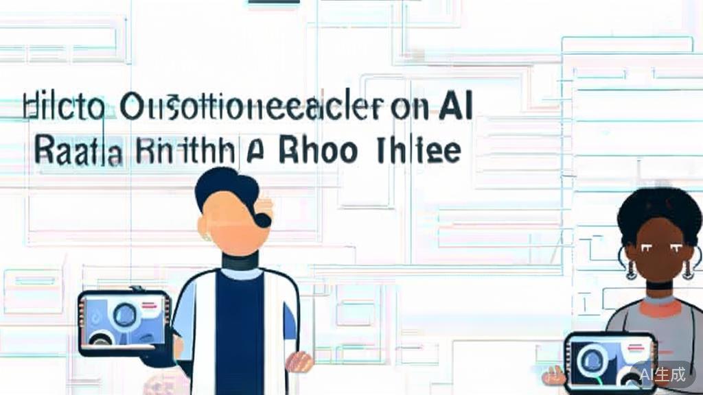 "High-quality business illustration regarding collaboration in AI, minimal flat design"