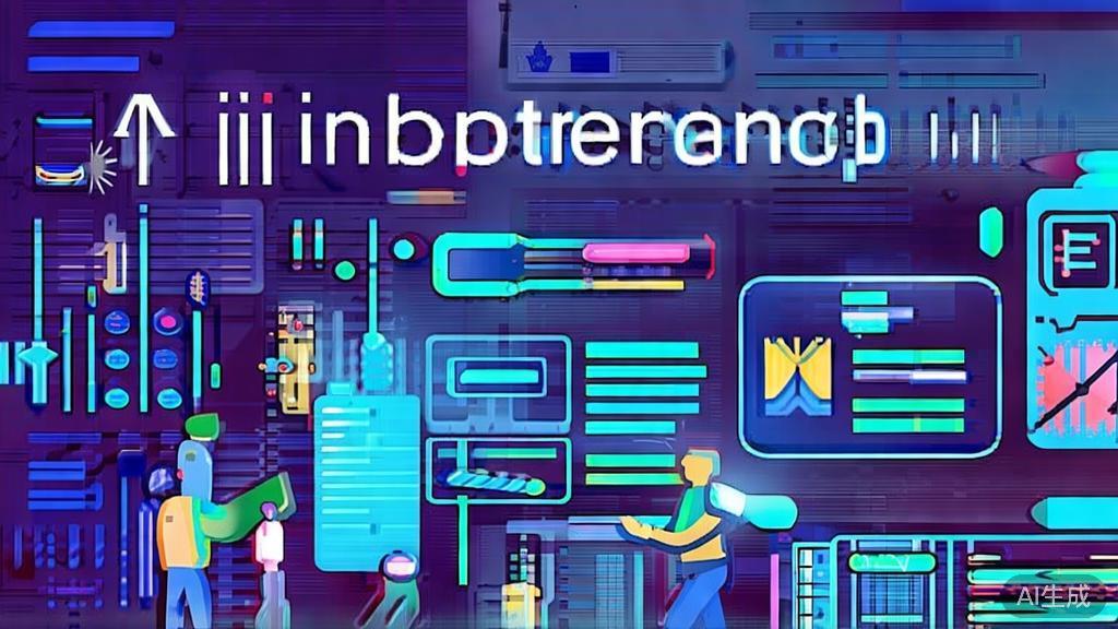 "Flat vector illustration showcasing innovation in AI entrepreneurship, dashboard style"