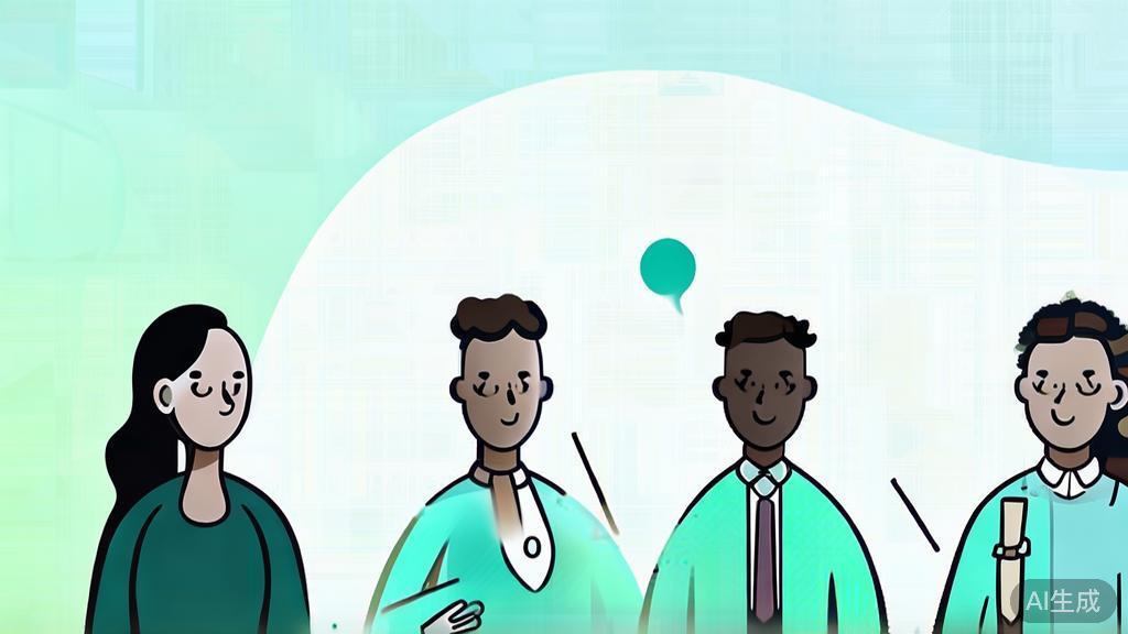 High-quality business illustration of effective communication among partners, minimal flat design