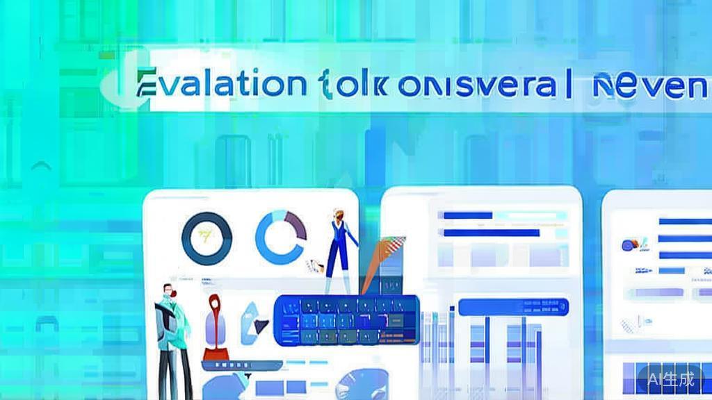 Flat vector illustration of evaluating AI partner’s technical skills and experience, dashboard style, soft blue gradient