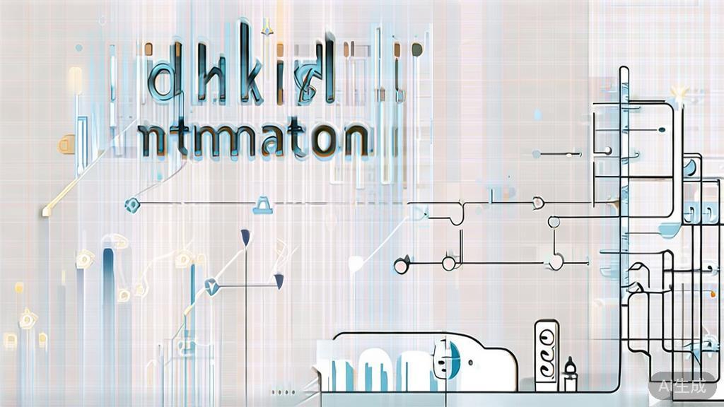 High-quality business illustration of digital marketing automation, minimal flat design