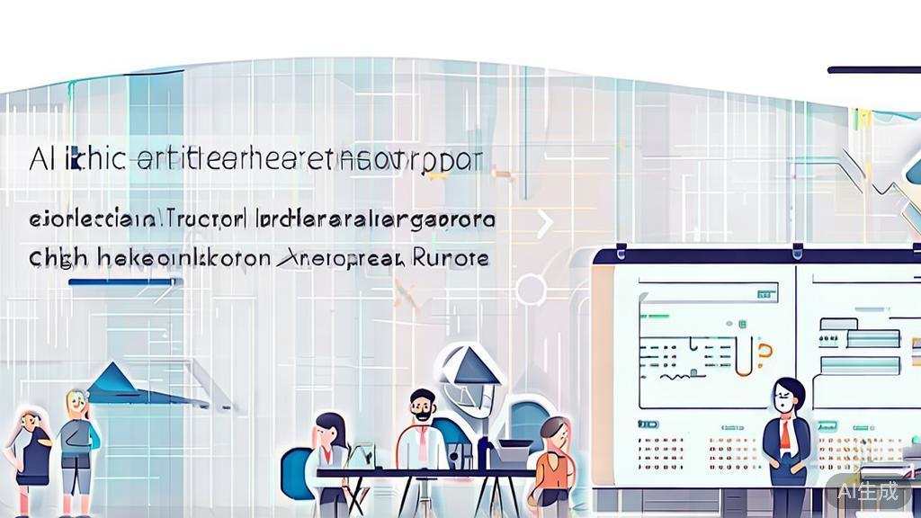 High-quality business illustration regarding technical support in AI entrepreneurship, minimal flat design