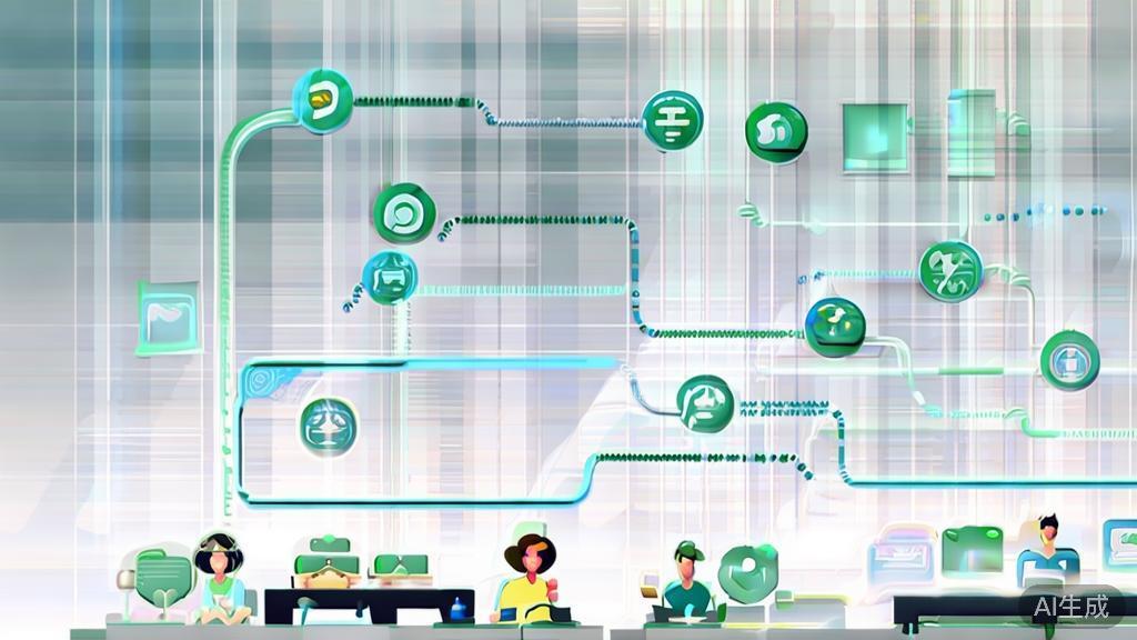 "High-quality business illustration regarding automation in startups, minimal flat design"