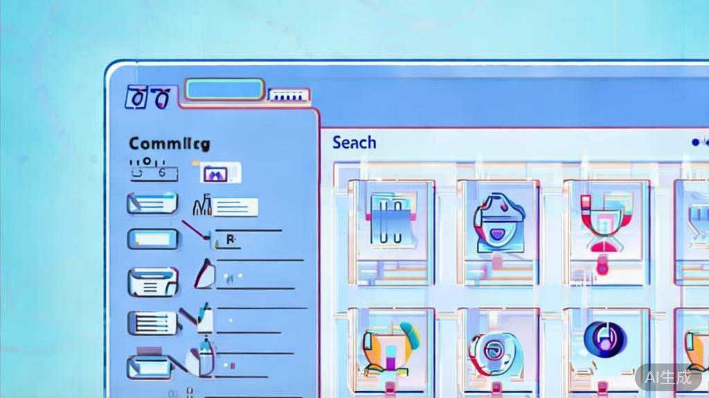 "Flat vector illustration of personalized shopping experience in e-commerce, dashboard style, soft blue gradient"