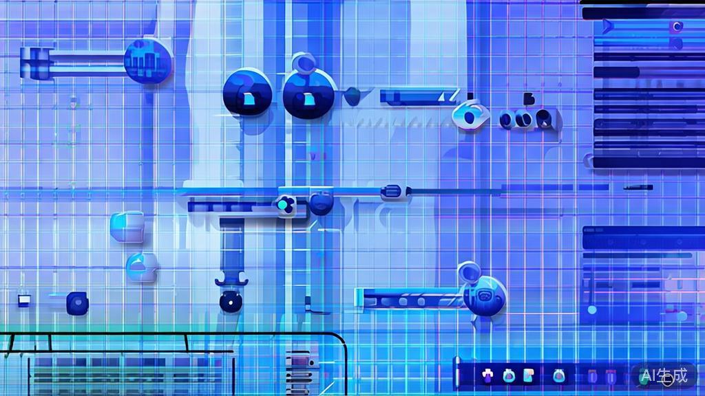 "Flat vector illustration of behind-the-scenes video creation process, dashboard style, soft blue gradient"