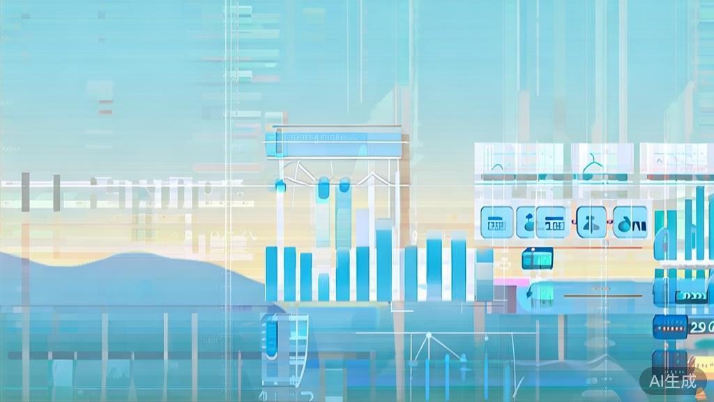 "Flat vector illustration of franchise market trends, dashboard style, soft blue gradient"