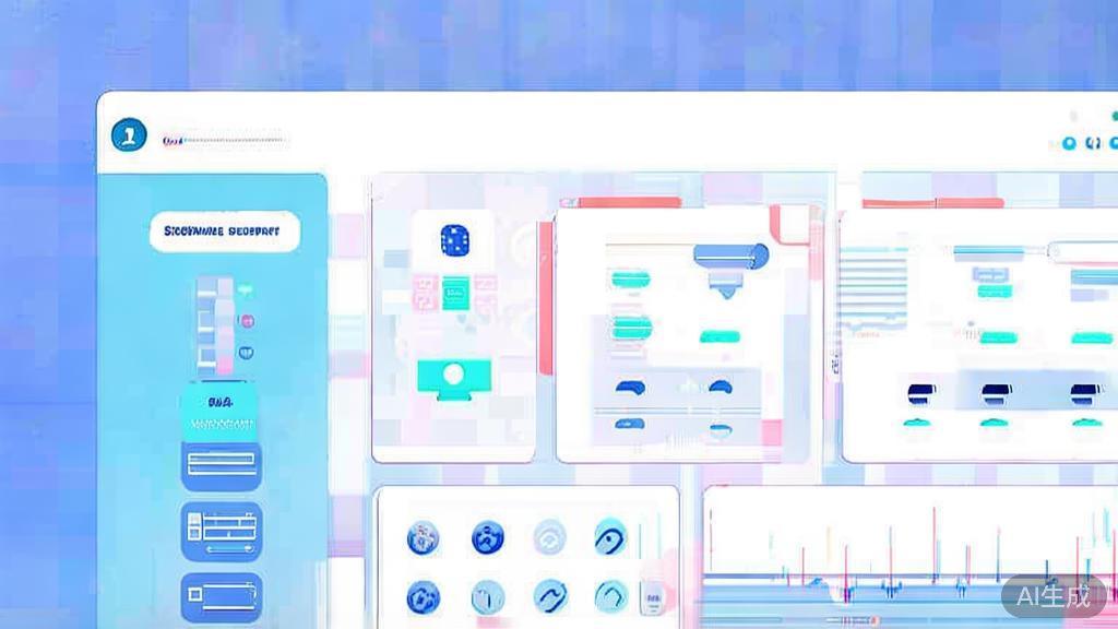 Flat vector illustration of e-commerce platforms, dashboard style, soft blue gradient
