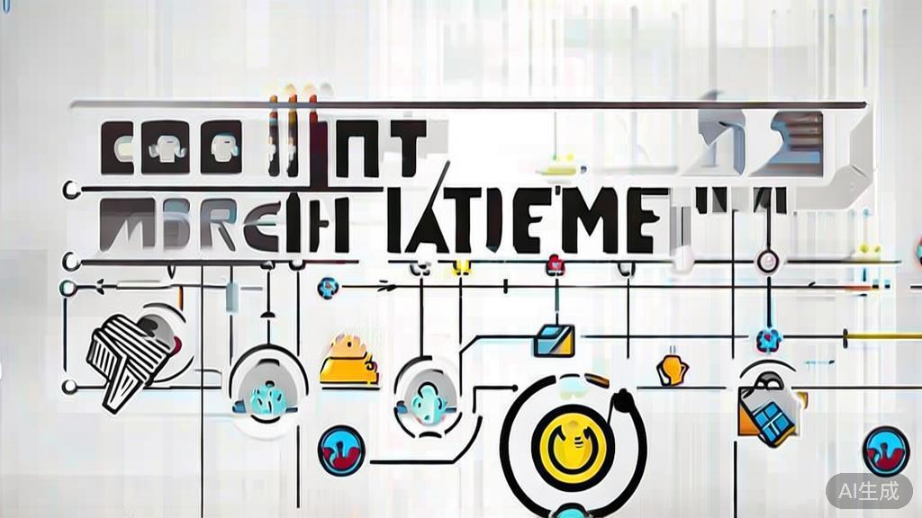 High-quality business illustration regarding content marketing strategies, minimal flat design