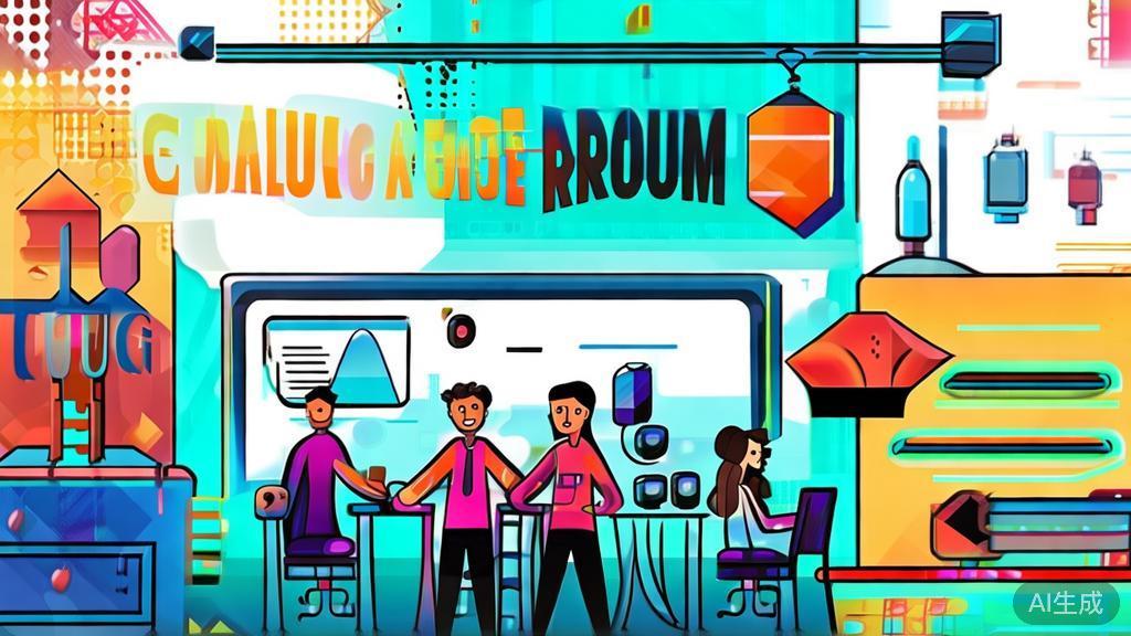 "Illustration of a young entrepreneur testing a product with customers, high-quality and engaging design"