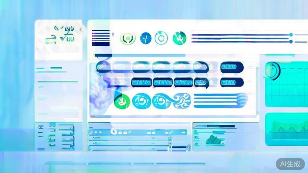 Flat vector illustration of customer service for franchisees, dashboard style, soft blue gradient