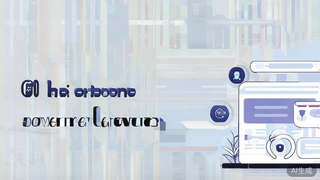 High-quality business illustration regarding AI customer service tools, minimal flat design