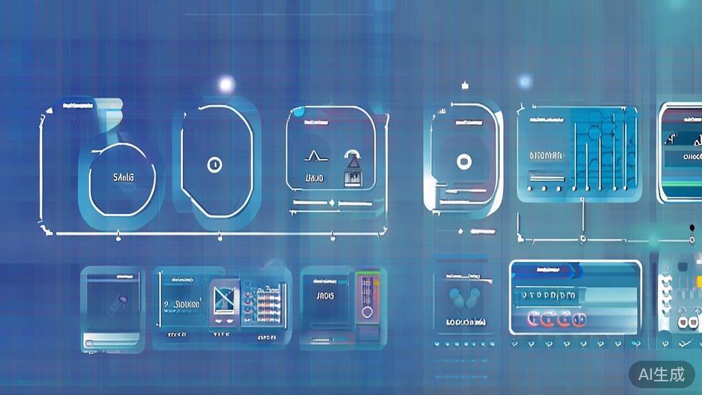 Flat vector illustration of market demand analysis, dashboard style, soft blue gradient