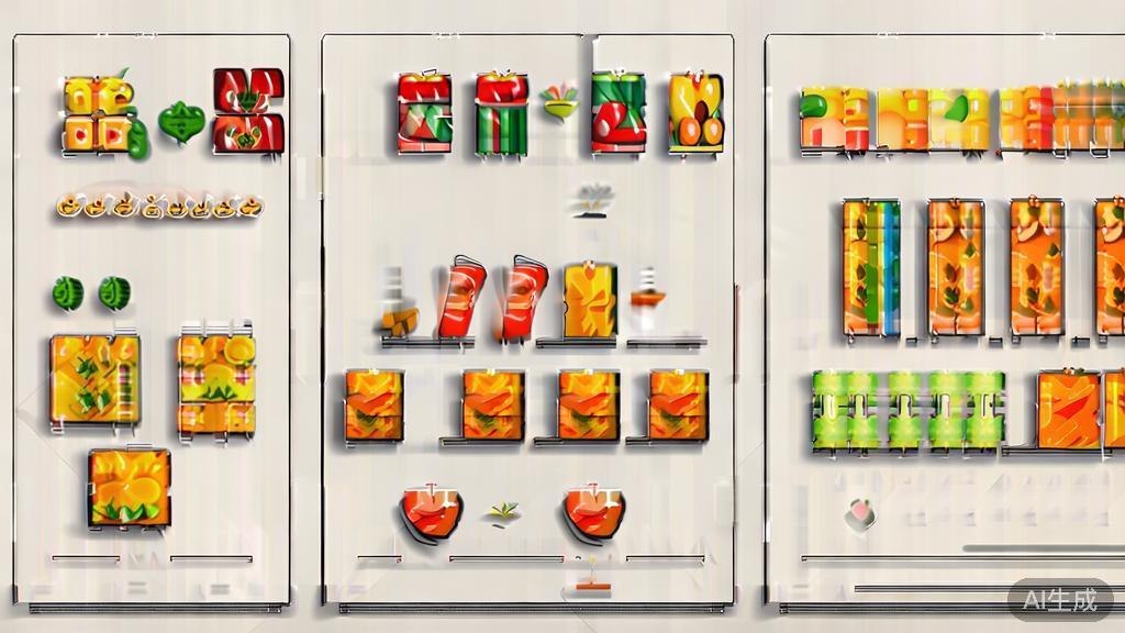 High-quality business illustration of a direct selling platform for fresh farm products, showcasing vibrant fruits and vegetables, minimal flat design