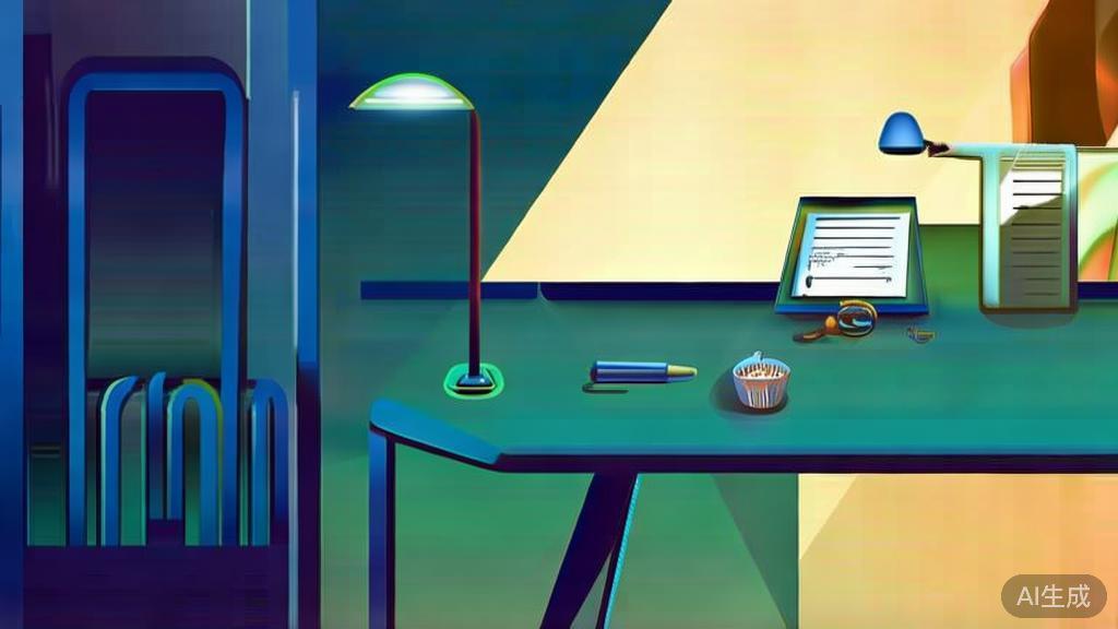 "Flat vector illustration of a person feeling satisfied after finishing a writing project, minimal flat design"