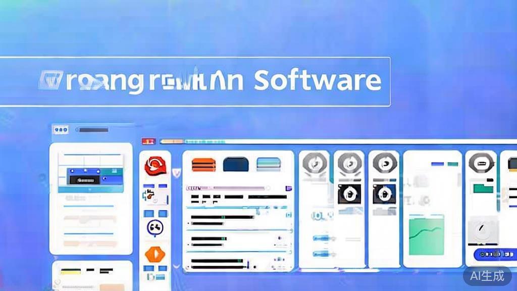 Flat vector illustration of drawing software comparison, dashboard style, soft blue gradient