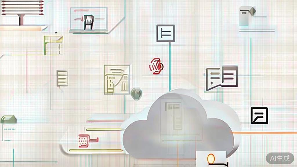 "High-quality business illustration regarding cloud storage and sharing features, minimal flat design"