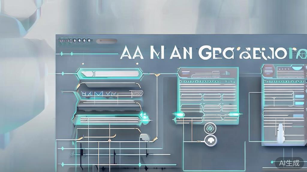 High-quality business illustration regarding understanding AI image generation processes, minimal flat design