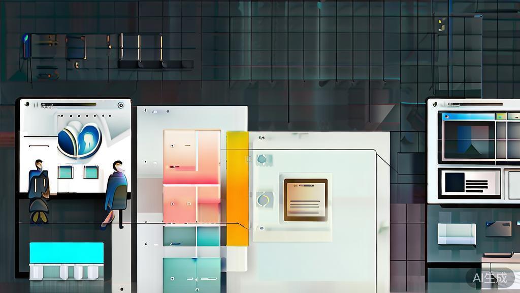 High-quality business illustration regarding interactive image generation, featuring user engagement and design process, minimal flat design