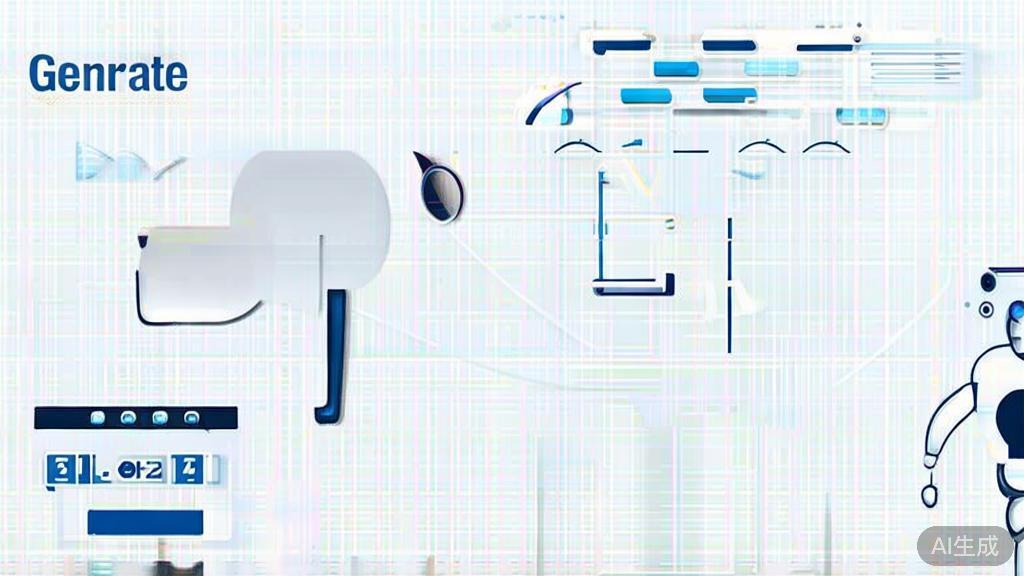 High-quality business illustration regarding user engagement with AI image generation, minimal flat design