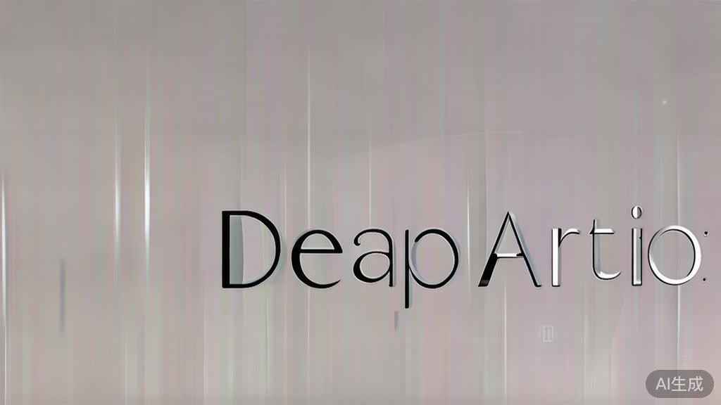 High-quality business illustration regarding DeepArt.io, minimal flat design