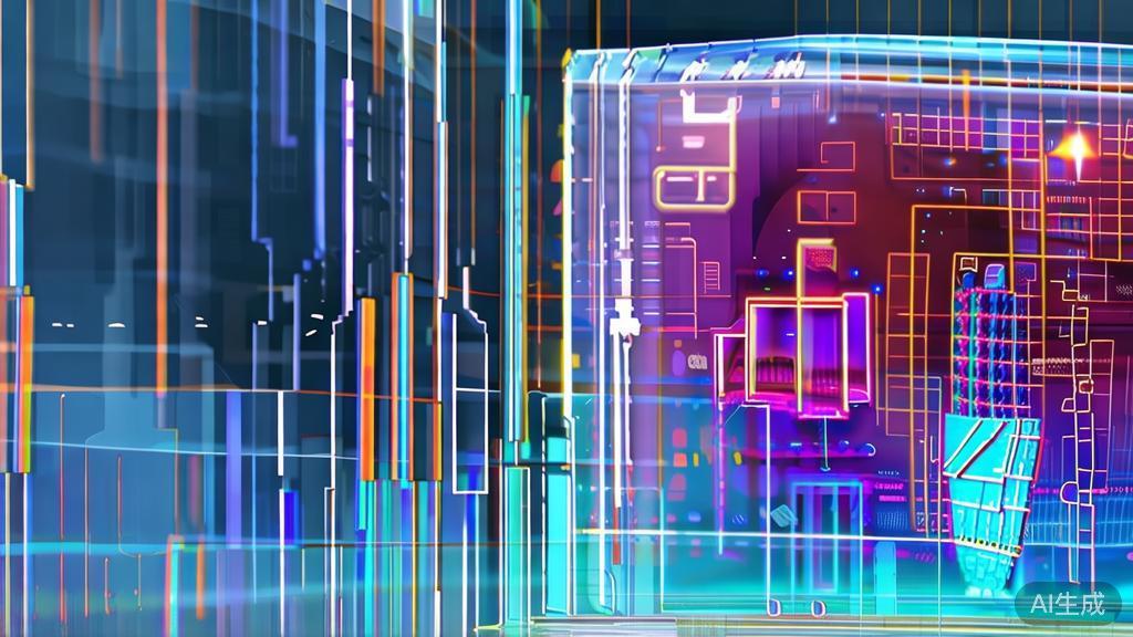 High-quality illustration showcasing the future of AI image generation, minimal flat design