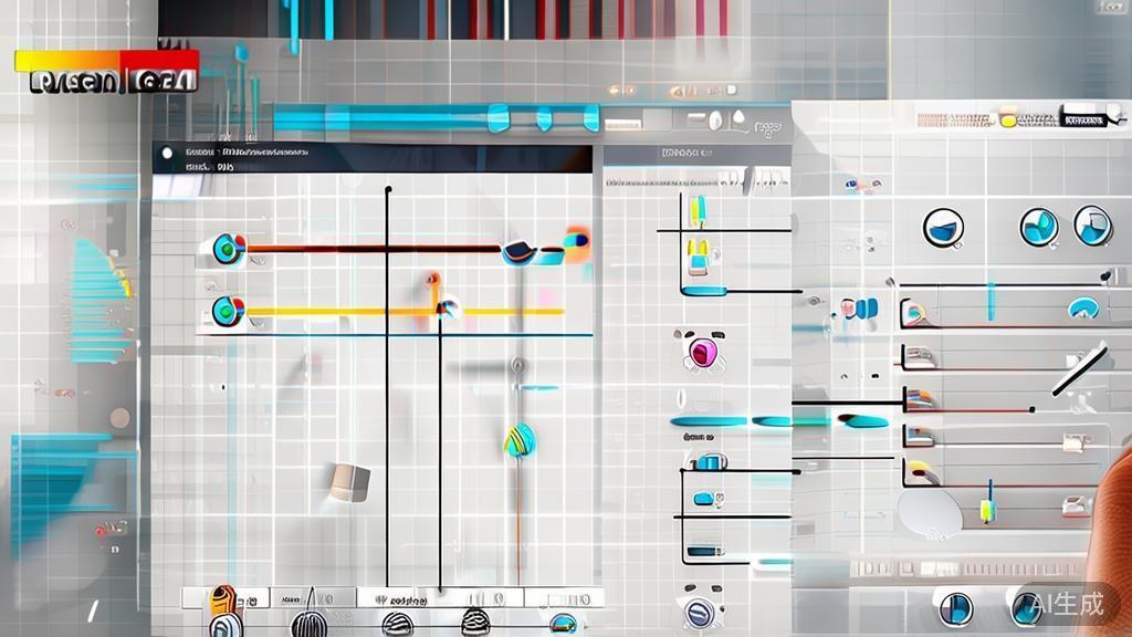 High-quality business illustration of editing graphics in Qwen-Image-2.0, minimal flat design