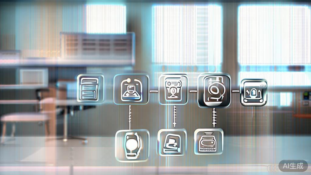 High-quality business illustration regarding automated workflow in startups, minimal flat design