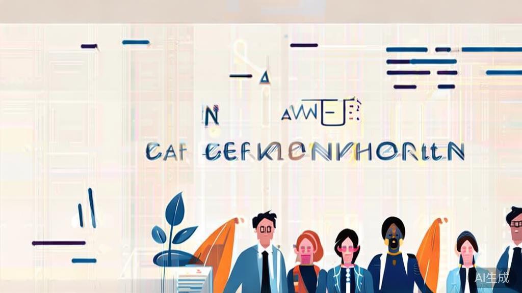 High-quality business illustration regarding career transformation, minimal flat design