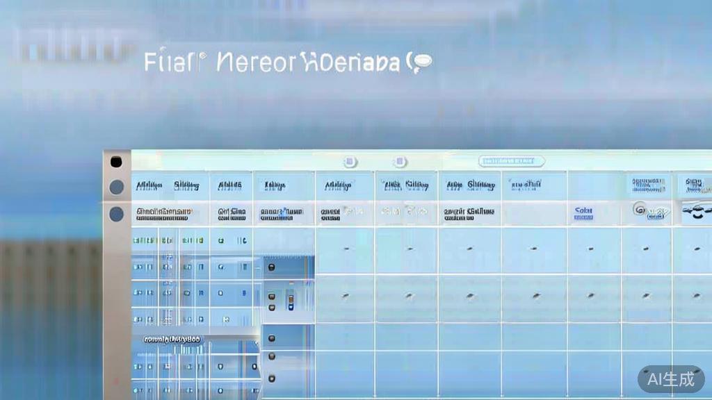 Illustration of a comparison chart between AI art generators and traditional art tools, dashboard style, soft blue gradient