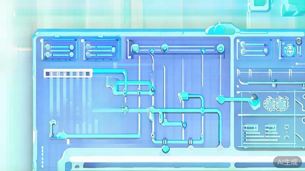 Flat vector illustration of project management using PlantUML, dashboard style, soft blue gradient