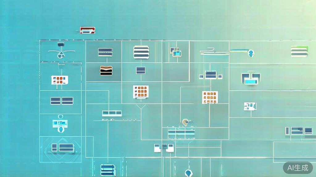 Flat vector illustration of PlantUML diagrams, dashboard style, soft blue gradient