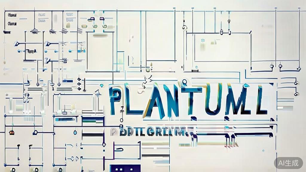 High-quality business illustration regarding PlantUML diagram types, minimal flat design