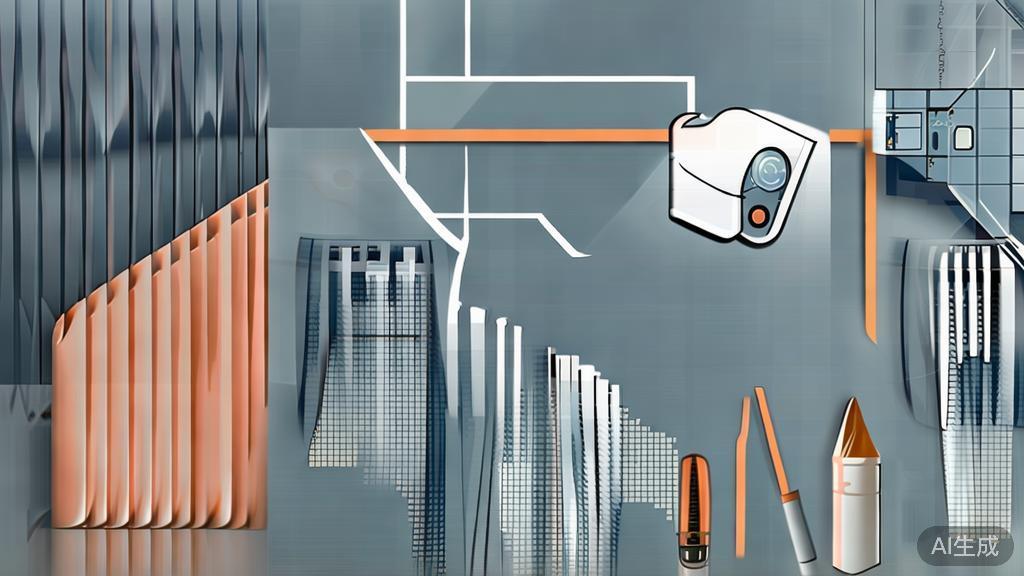 High-quality business illustration regarding image generation, minimal flat design