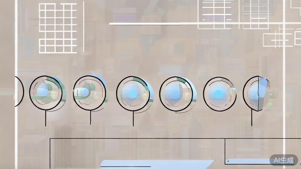 High-quality business illustration regarding iterative design process, minimal flat design